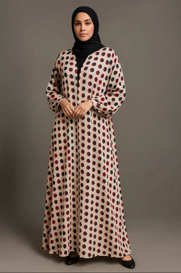 Digital printed Abaya