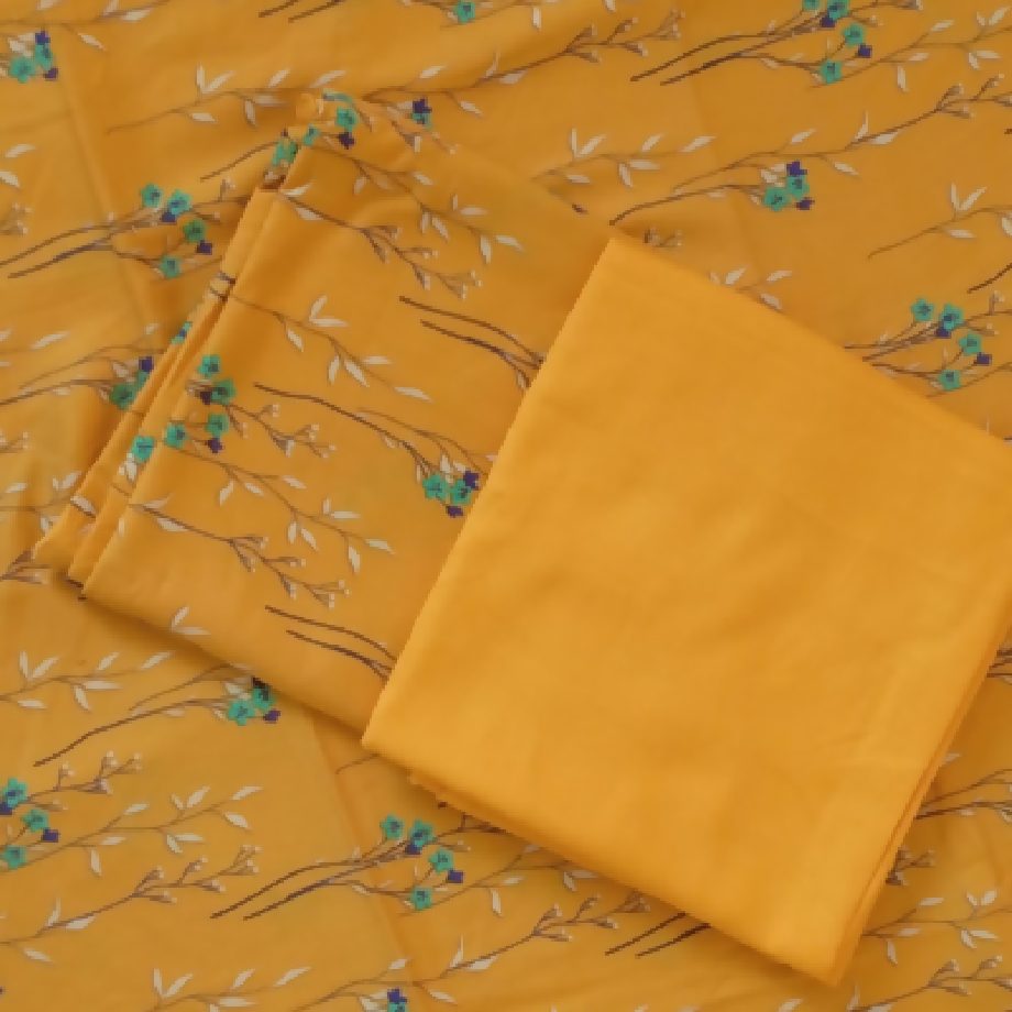 Brownish Orange Bloom – 2-Piece Marina Suit