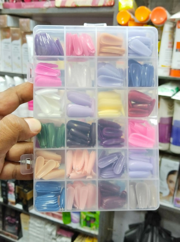 Nails box random colours of nails