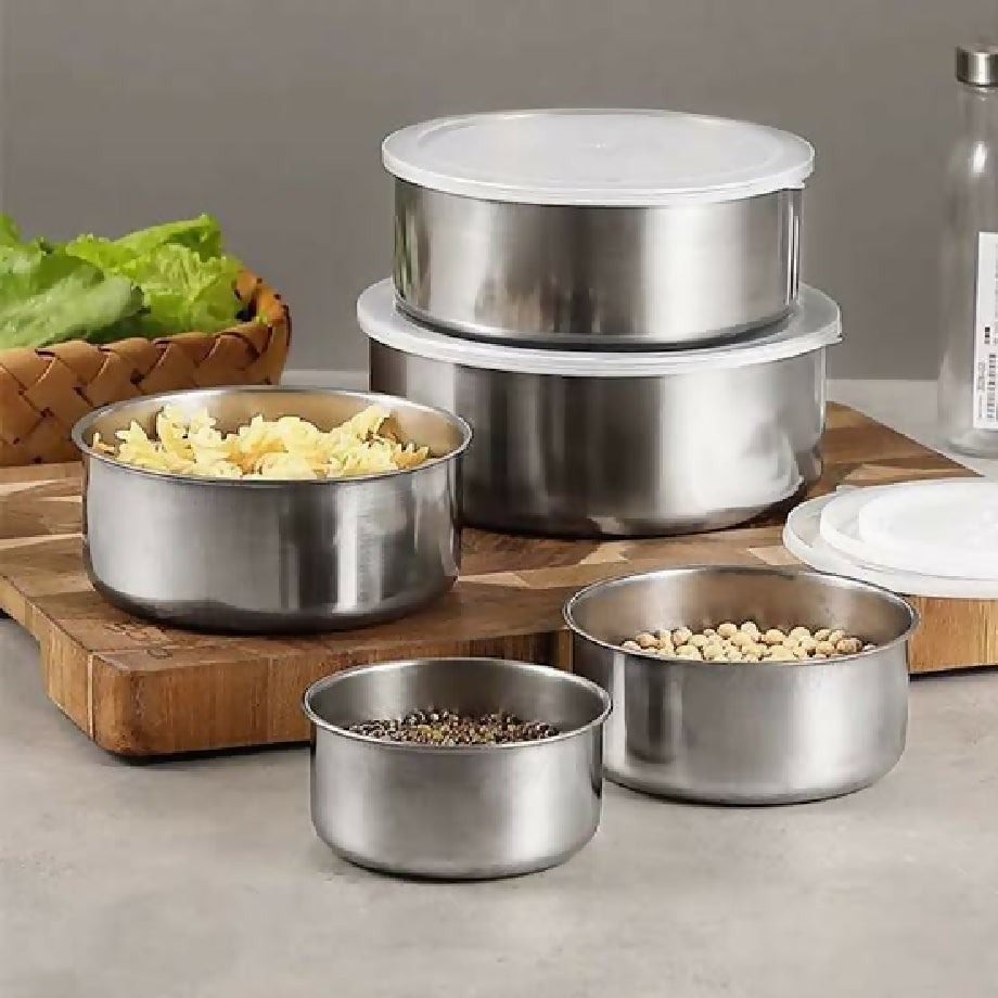 5pcs stainless steel bowl set