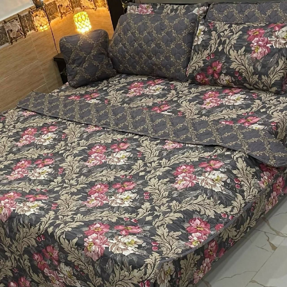 7pc printed comforter set bedsheets