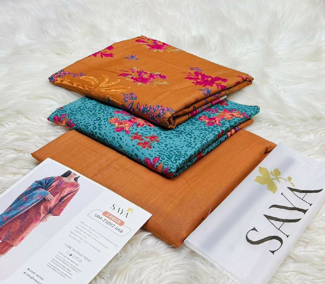 SAYA original brand fabric soft khadar available defrint design