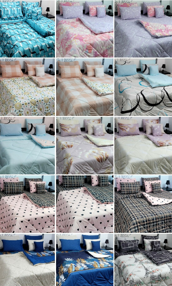 7 pc Cotton Quilt Set