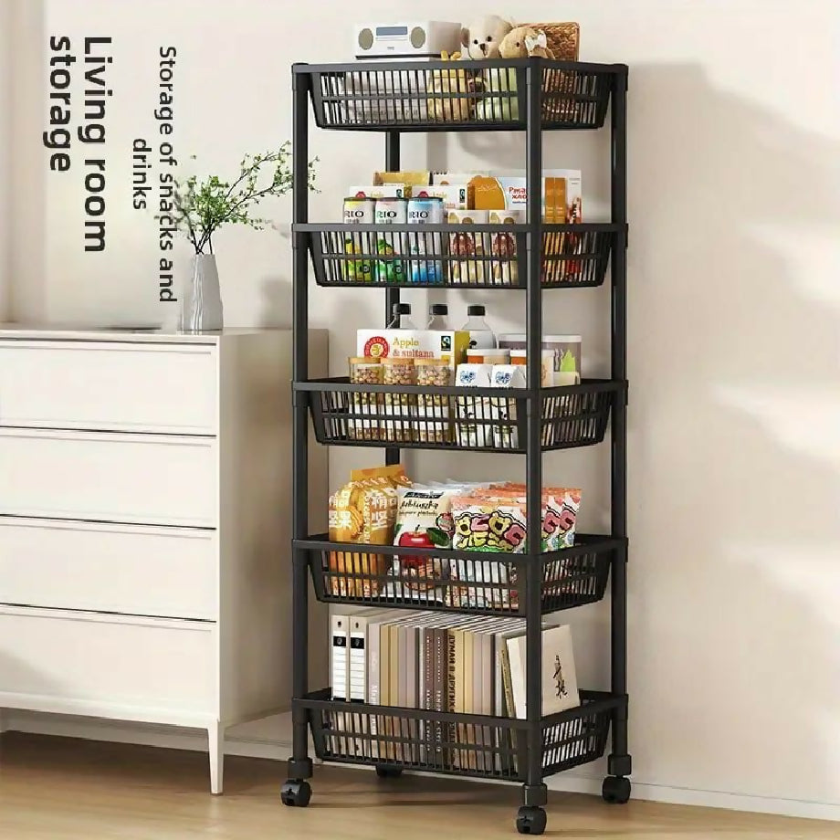 Kitchen shelf trolley