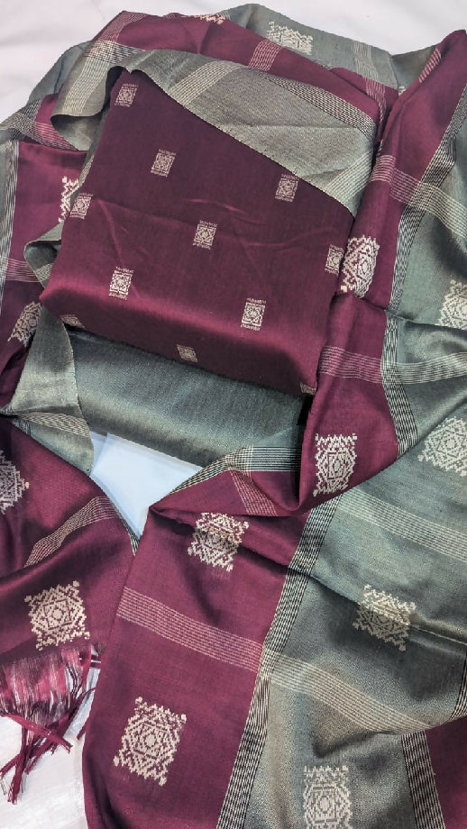 Susi Banarsi Unstitch Suit by Amna's Collection