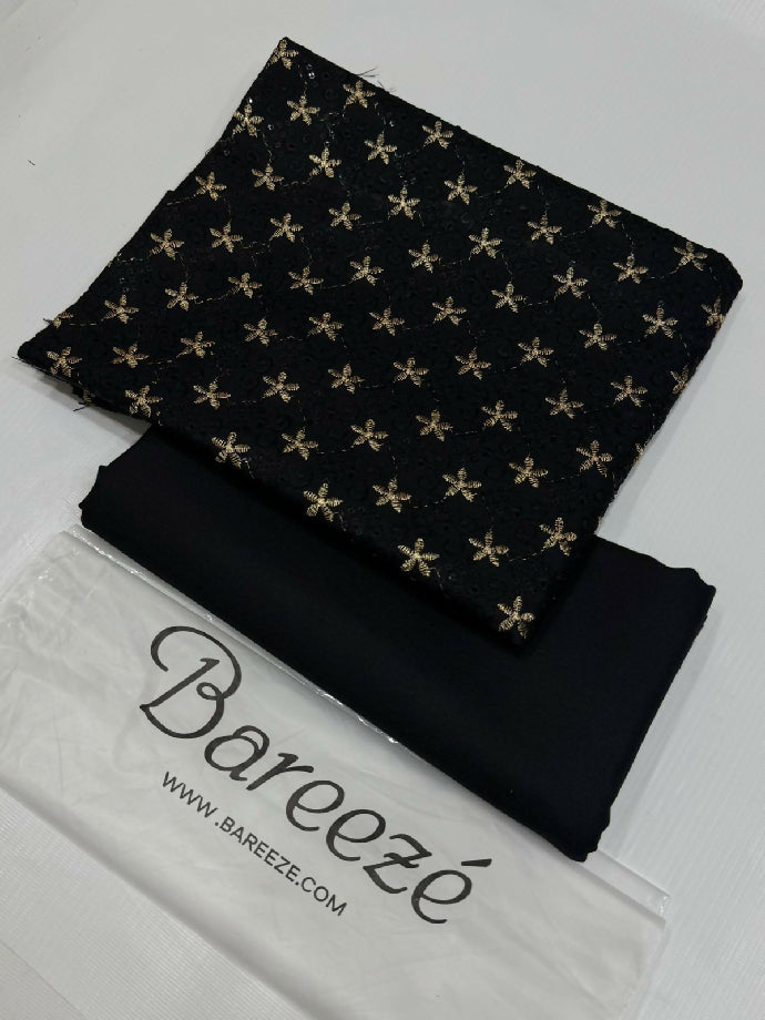 Embroidered Dhanak Two Piece