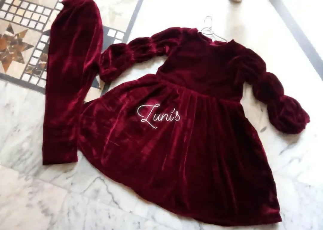 baby velvet dress
