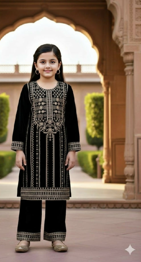 Kids Velvet Collection – Stylish & Comfortable Velvet Outfits for & Girls (Stitched)
