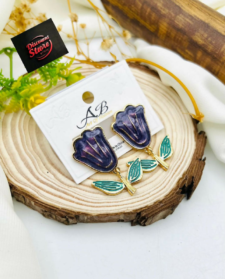 GOLD PLATED FLOWER STUD