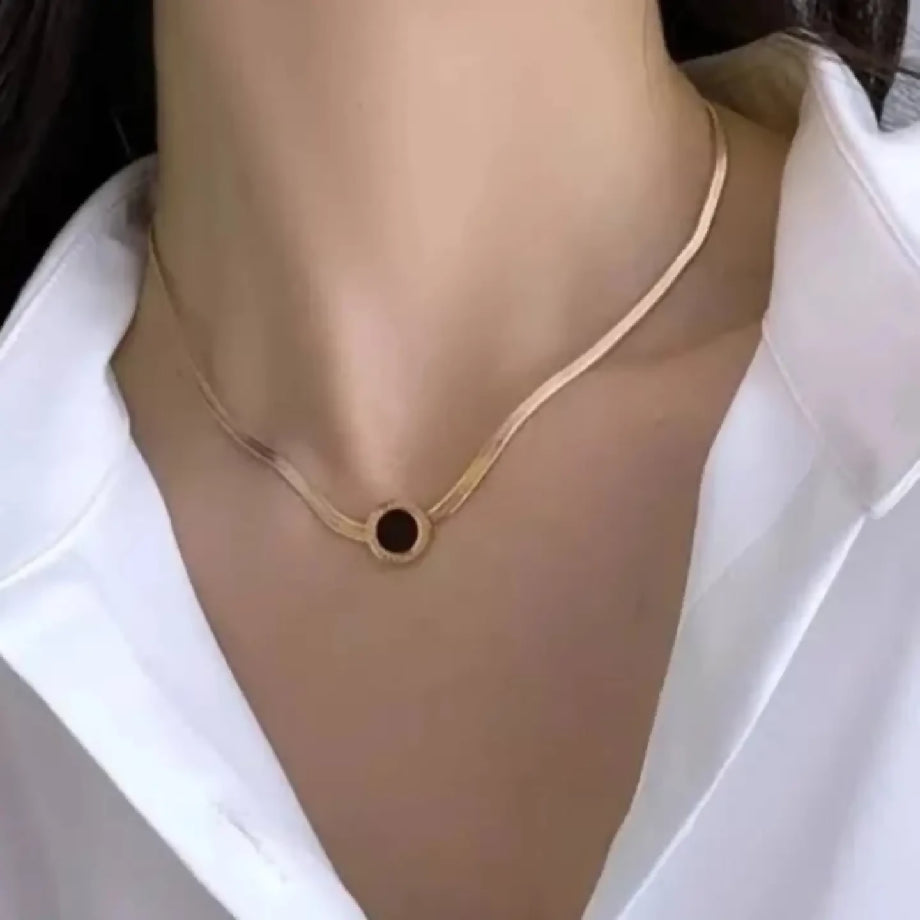 Roman numeral necklace