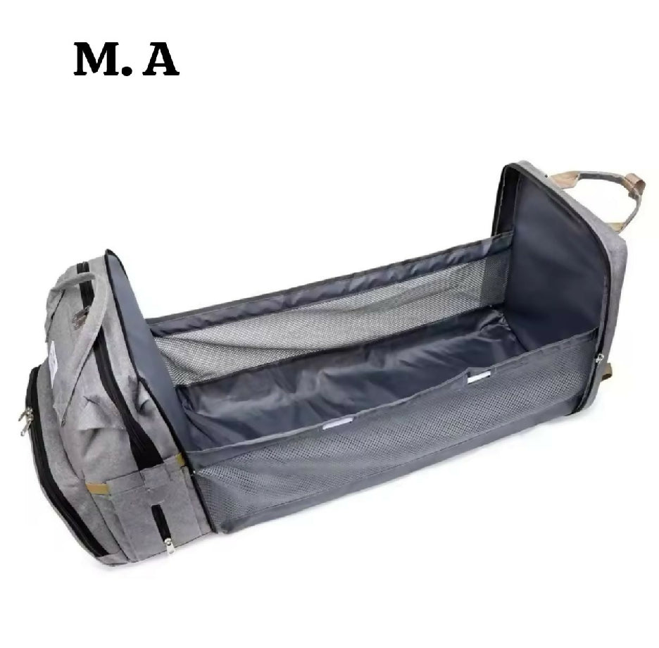 Bag ? 2 in 1 Branded Traveling High Quality mother baby bag ? ✨ Too Much capacity ✨ Use : traveling' picnic ✨ High Quality ✨ Size : big size ✨ 2 colour ✨ Easy to Carry ✨ Light Weight