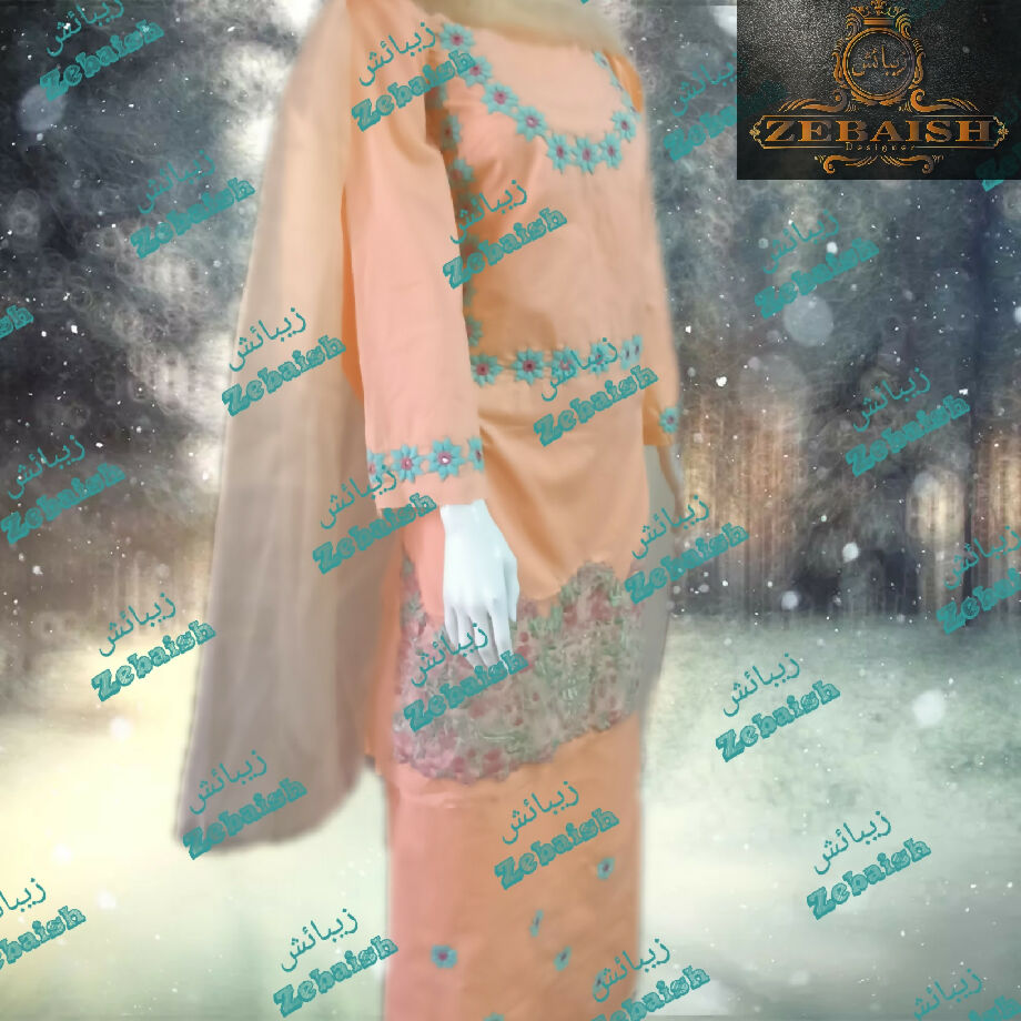 Applique Handwork Two Piece Suit