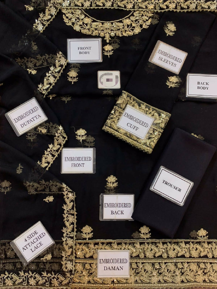 NEELS Special chiffon frock with malai trousers