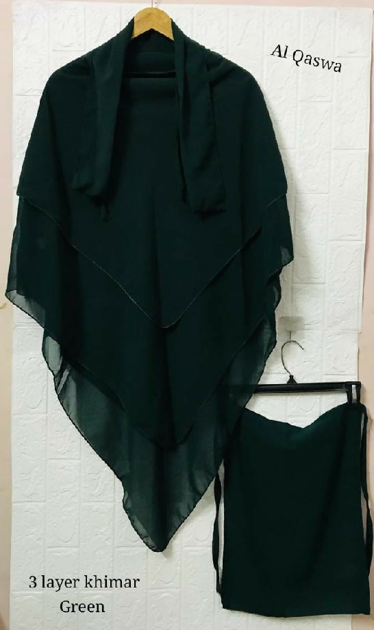 3 layer khimar
