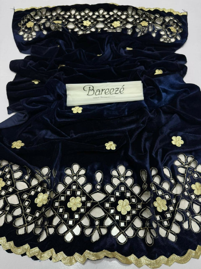 Velvet Fancy wedding Shawl