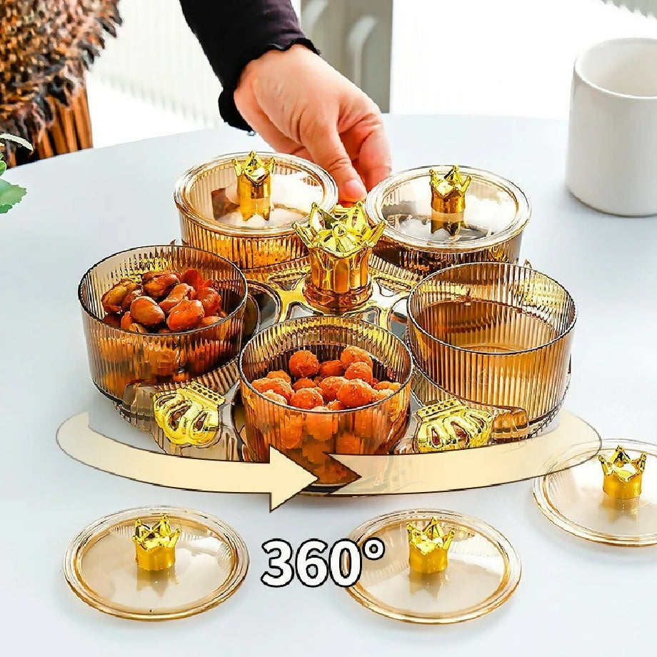 Royal Luxury 360 Rotating Decorative Acrylic Dish