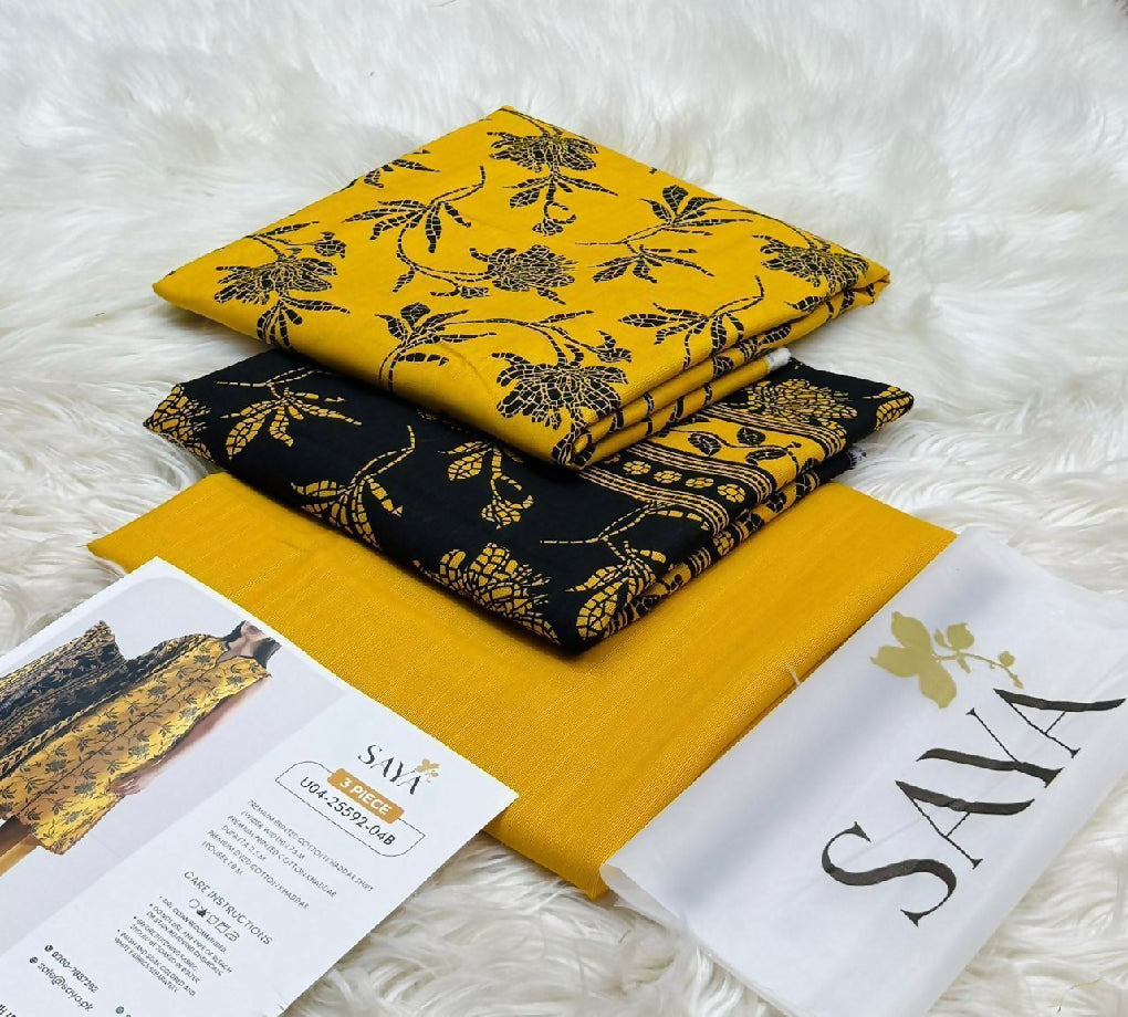 SAYA original brand fabric soft khadar available defrint design