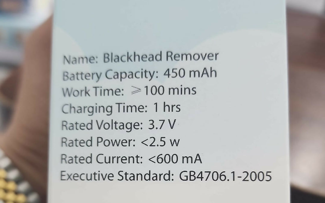 Rechargeable Premium Quality Blackhead Remover