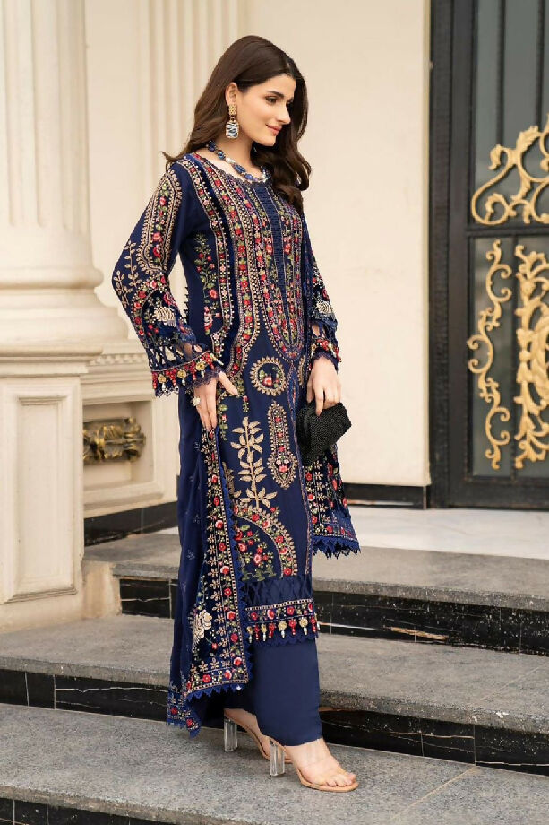 Embroidered Dhanak Three Piece winters