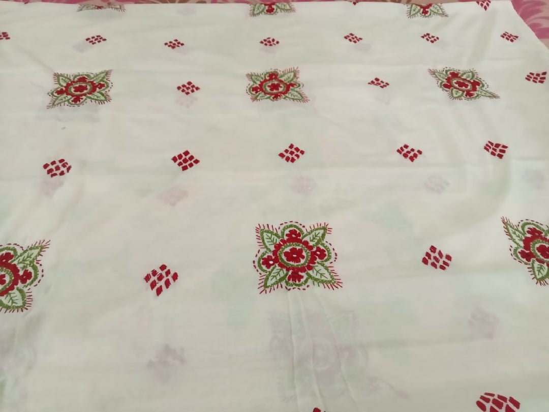 Swiss Lawn Chader Hand Embroidered