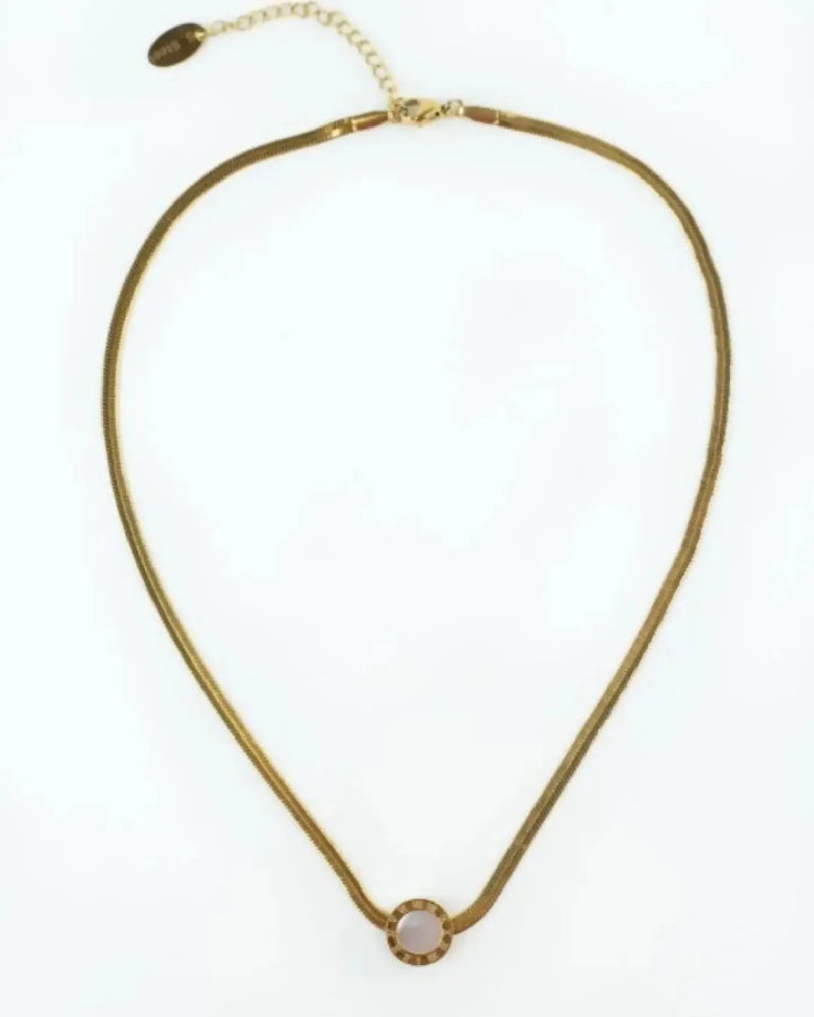 Roman numeral necklace