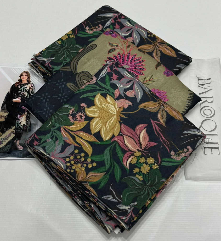 Unstitched PURE KARANDI Three Piece