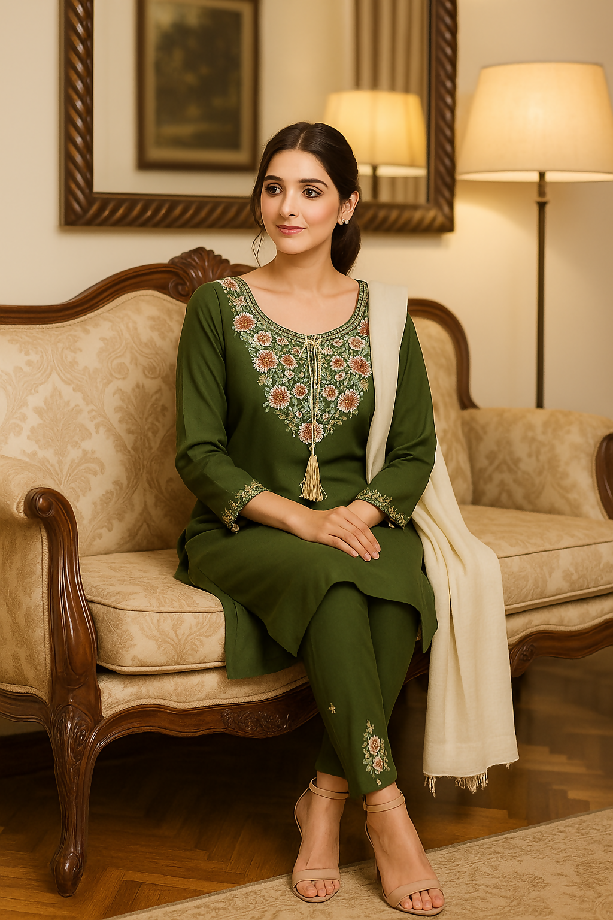 Kamalia Khadar 3pcs Stitched