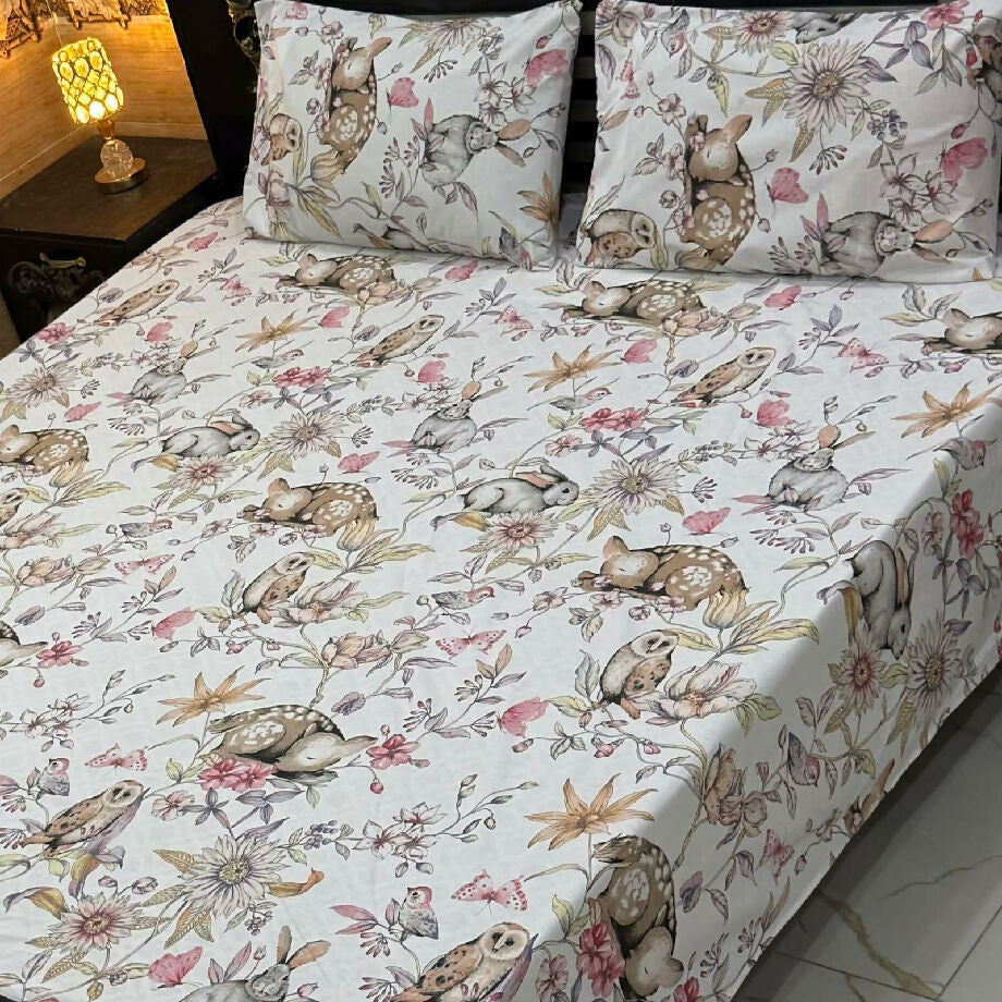 Double Bed King Size Cotton Bedsheet