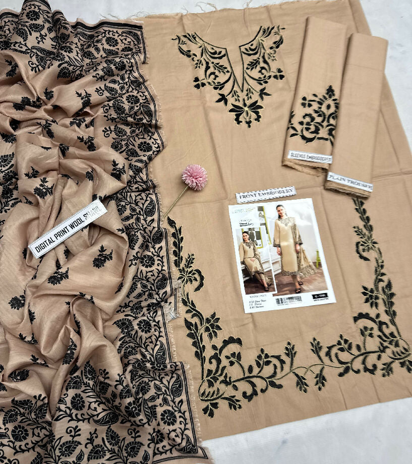 Dhanak Embroided suit