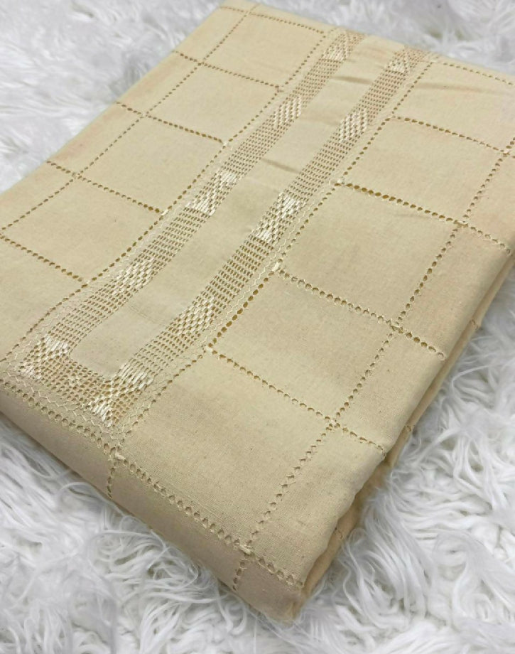 Khaddar karandi with handmade full tarkashi embroidery shirt