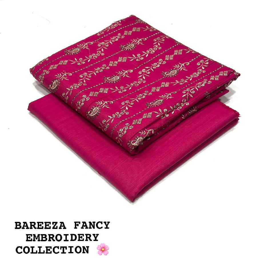 Bareeza embroidery 2pc khadar suit