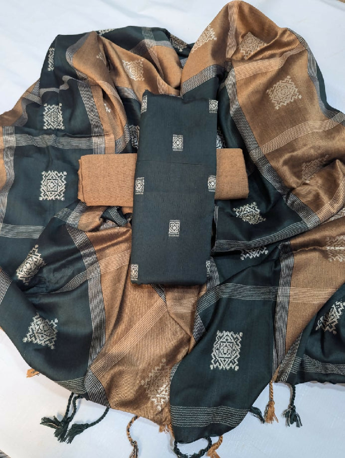 Susi Banarsi Unstitch Suit by Amna's Collection