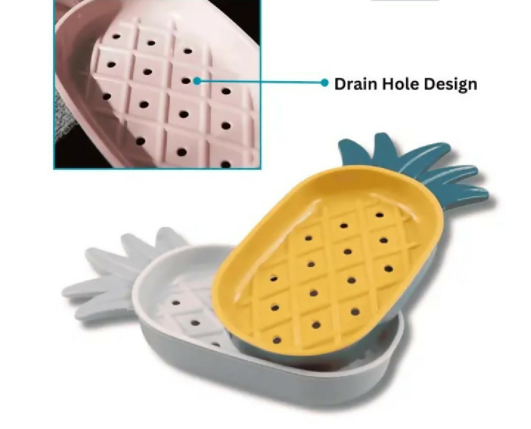 Soap holder with pineapple style