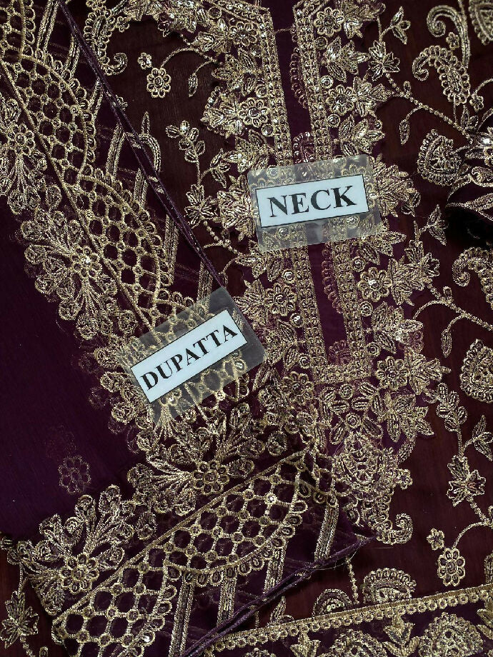 ASIM JOFA chiffon suit with malai trousers