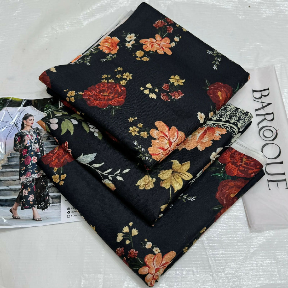 Unstitched PURE KARANDI Three Piece