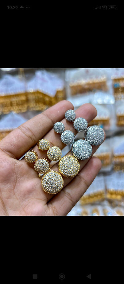 Zarkoon stone ear rings