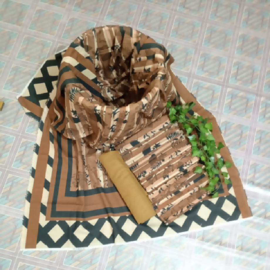 Wood Charm – 3-Piece Khaddar Suit