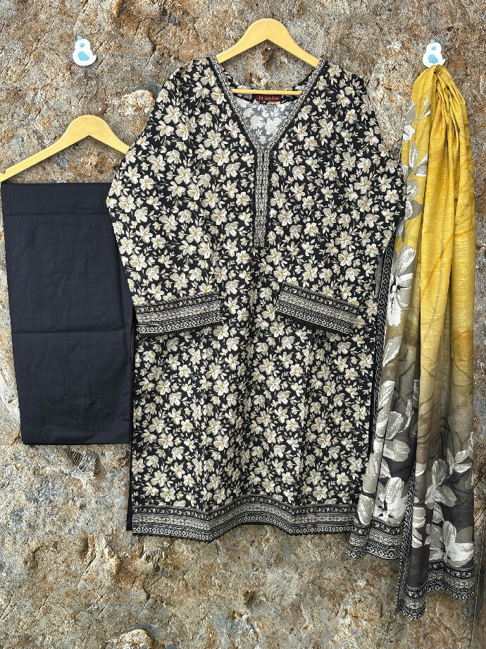 Bin Saeed 3 pc khadar Stitched Suit
