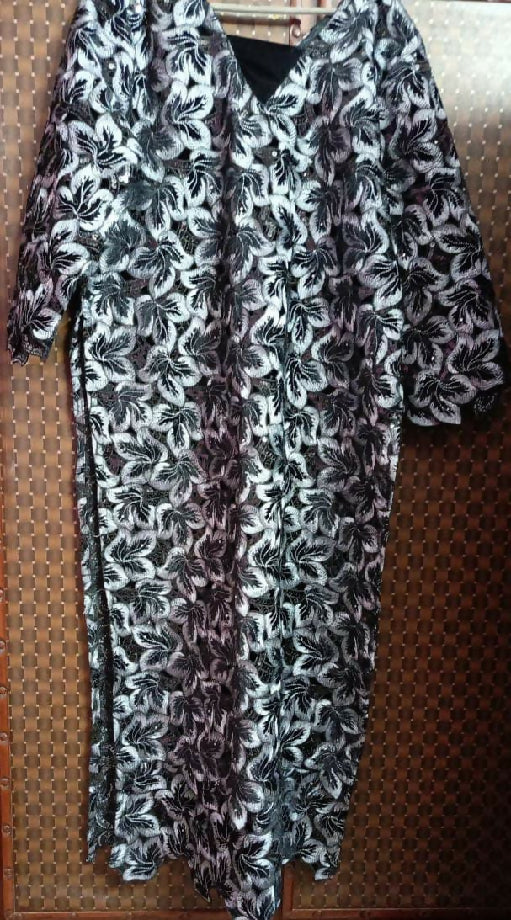 Maria b velvet net shirt