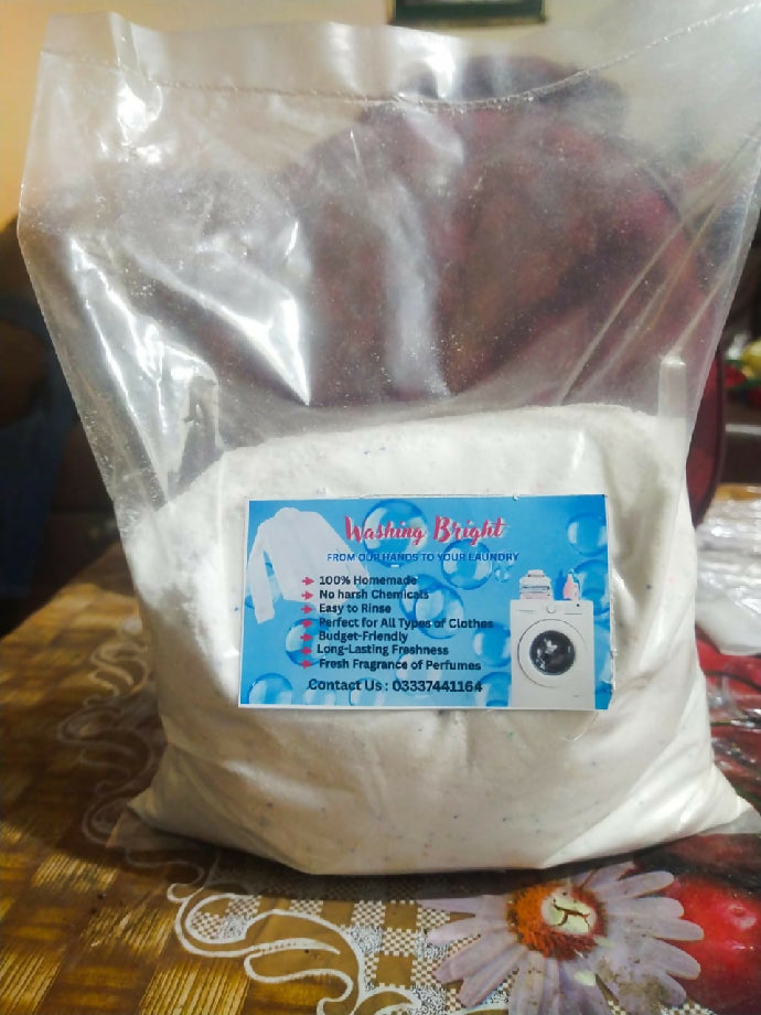 Washing Bright Homemade Laundry Detergent Powder - Gentle & Effective