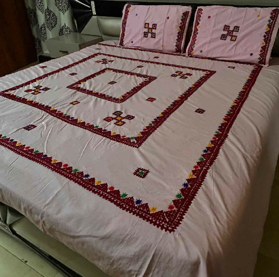 Sindhi hurmucho tanka bedsheets