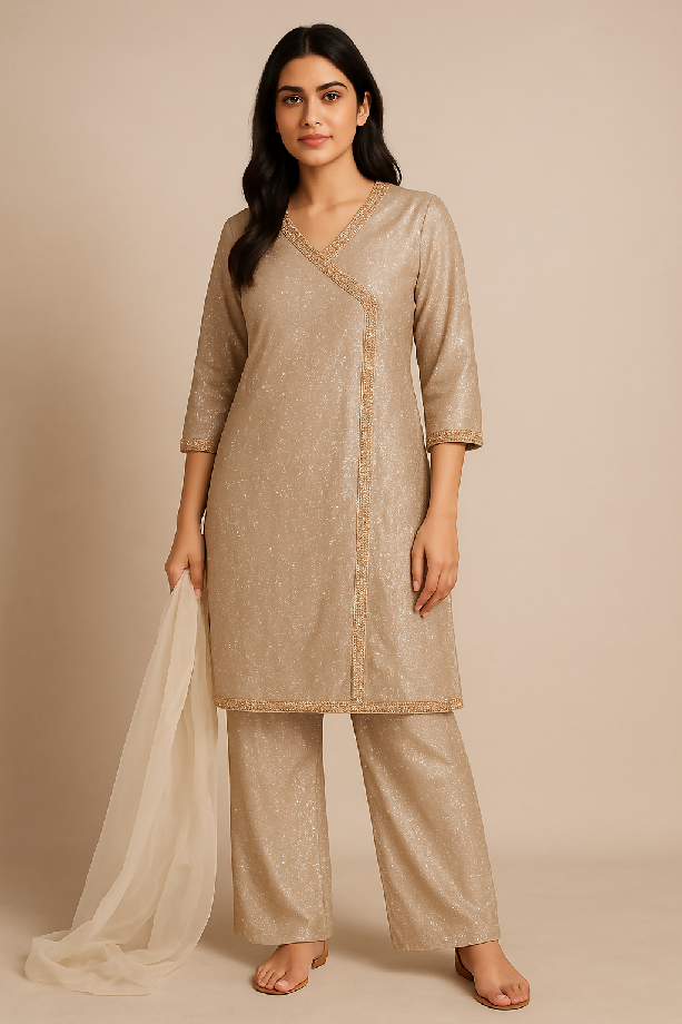 Moon Light Suit – Elegant Party Wear for Girls