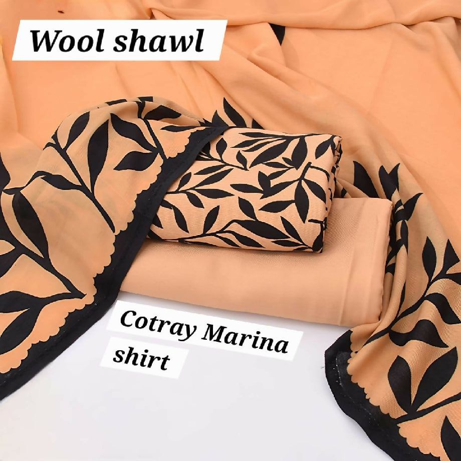 Imported marina Cotri with Wool shawl