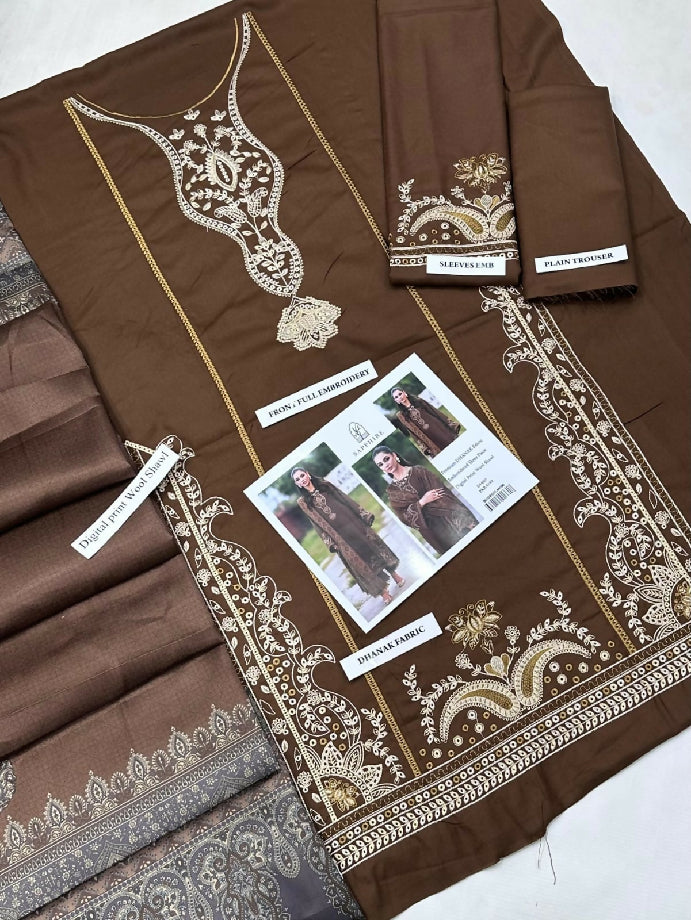 Luxury Embroidered winter collection For women