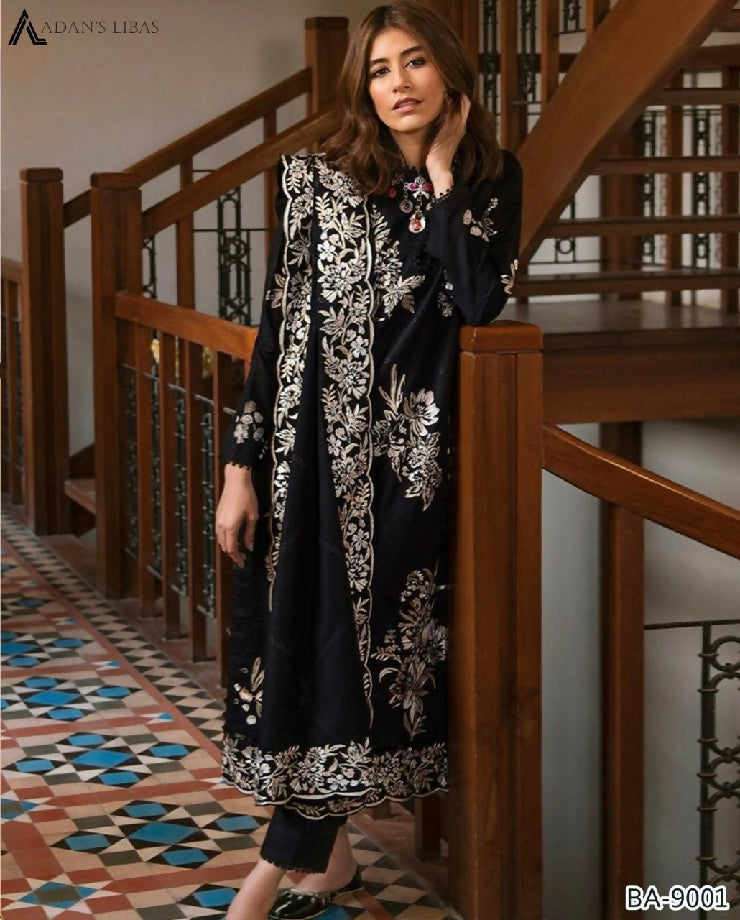 Winter collection 2025 3pcs embroidered