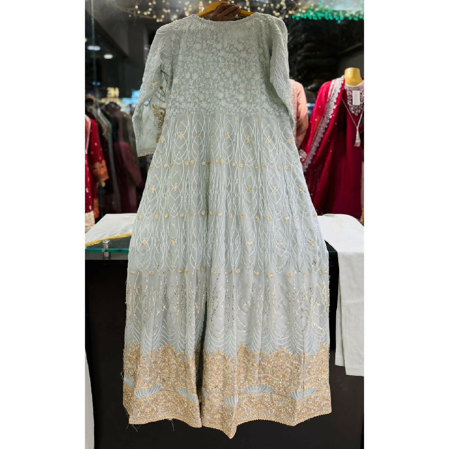 Heavy Embroidered Chiffon Maxi – 3 Piece Stitched