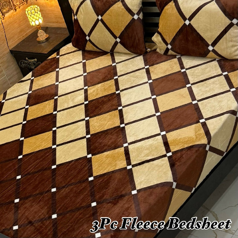 3pc Fleece Bedsheet