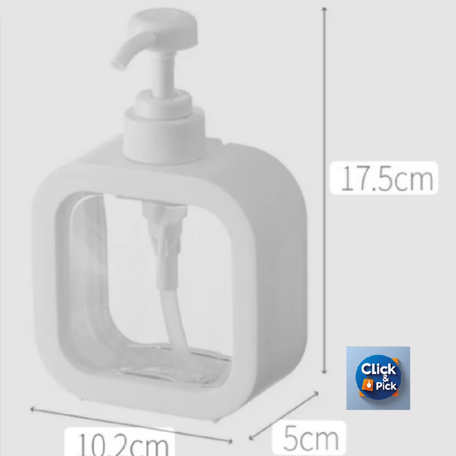 Refillable 300ml Soap Dispenser Bottle – Liquid Hand Wash, Dish Detergent, Shampoo & Lotion Pump for Kitchen & Bathroom Use