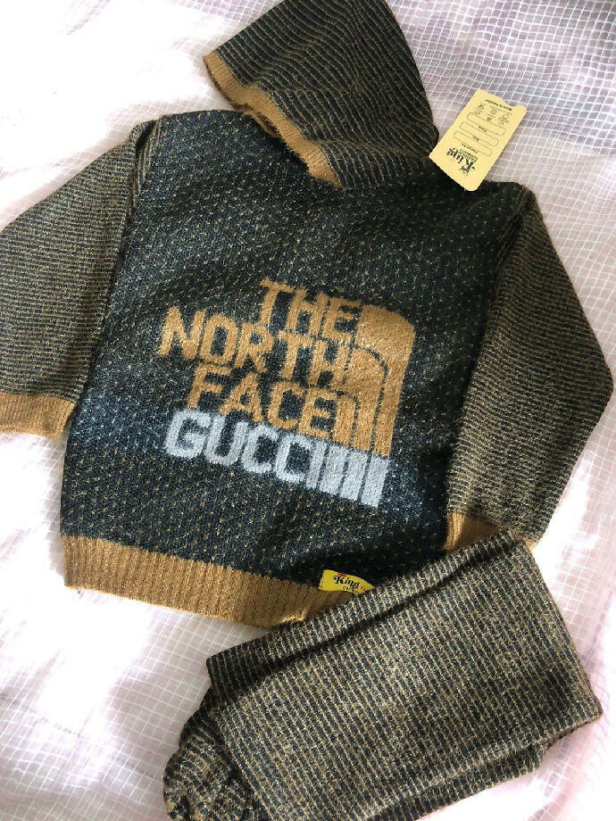 Wool hoodie with pajama