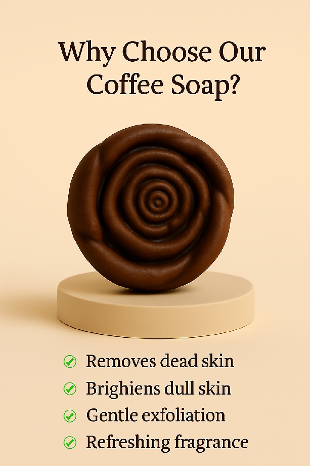 Coffee exfoliating soap